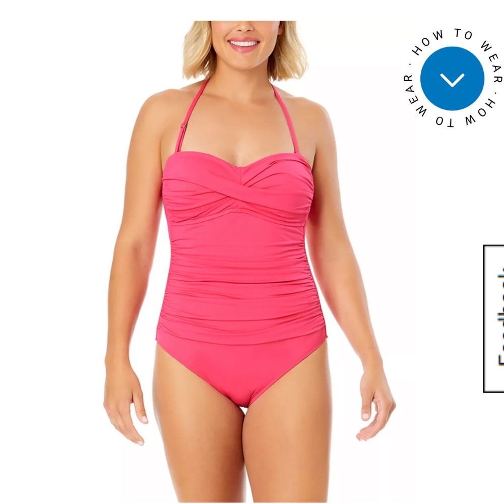 Anne Cole Pink One-Piece Swimsuit